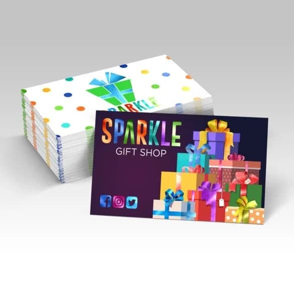 Printed Foil Business Cards