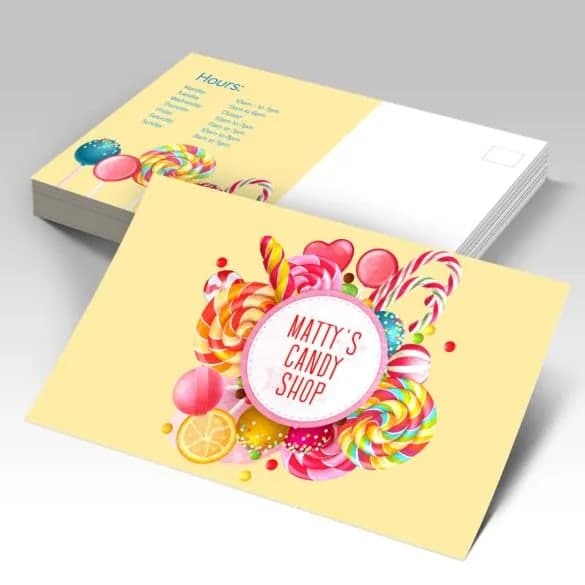 Printed Foil Postcards