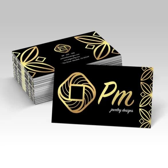 Hot-Stamped Foil Business Cards