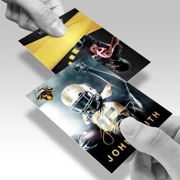 Hot-Stamped Foil Trading Cards