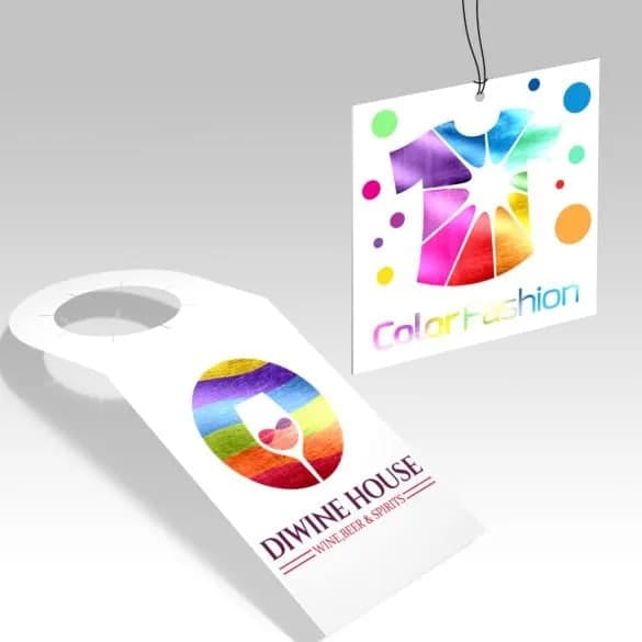Printed Foil Hang Tags
